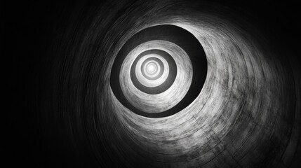 Sticker - Abstract Tunnel with Concentric Circles