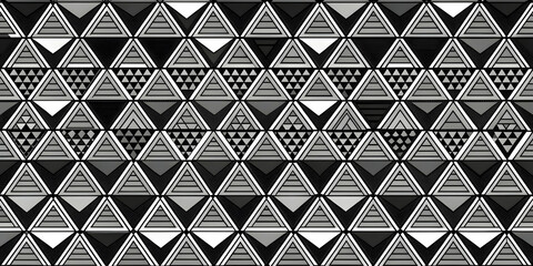 Poster - geometric abstract triangle pattern - seamless background