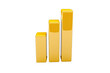 © AI Farm - A 3D illustration of ascending yellow bars representing growth, success, and progress in business or finance.