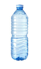 Poster - blue plastic water bottle