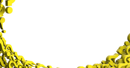 Aufkleber - question icons, original 3d rendering; business and marketing concepts