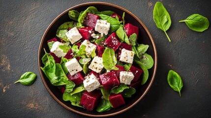 Beet and feta salad