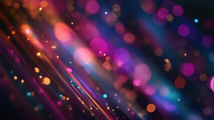 Fototapete - Witness a captivating array of swirling light patterns and vibrant bokeh effects that create an enchanting visual experience bursting with color