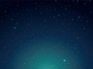 Wall Mural - night shining starry sky. aurora borealis