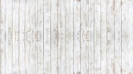 Wall Mural - White Washed Wooden Plank Wall Texture