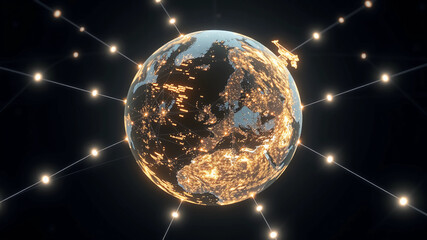 Wall Mural - golden disco ball