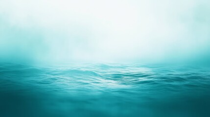 Poster - Gentle gradient background blending from soft blue to teal, evoking a tranquil and calming atmosphere.