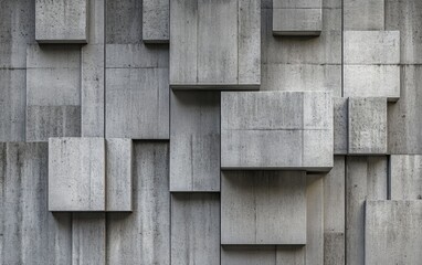 Poster - 3D rendering of an abstract concrete wall background