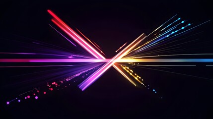 Abstract background with colorful streaks of light.