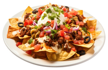 Sticker - PNG Nachos nachos snack plate.