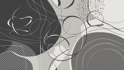 Poster - Elegant abstract background featuring gray and white tones.