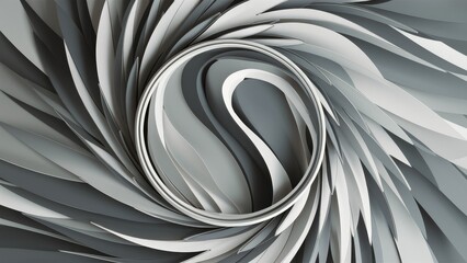 Poster - Elegant abstract background featuring gray and white tones.