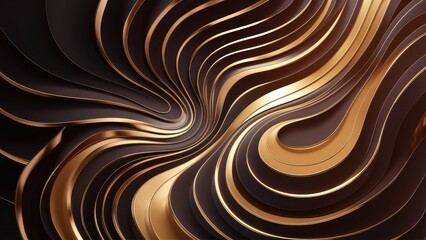 Poster - Elegant abstract background featuring luxurious golden lines