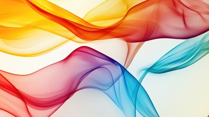 Poster - Abstract background featuring flowing translucent colored bands