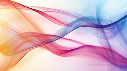 Poster - Abstract background featuring flowing translucent colored bands