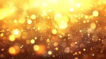 Poster - Abstract golden backdrop featuring bokeh and blurred lights Stylish illustration