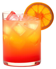 Sticker - PNG Tequila Sunrise orange juice beverage.