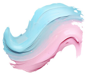 Poster - PNG Real flat pale pastel paint brushstroke white background creativity abstract.