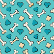 © abu21 - seamless pattern with dog bone