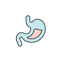Leinwandbilder - stomach icon vector illustration. stomach symbol isolated on white background