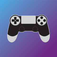 Poster - Joystick gamepad, game console or game controller. Computer gaming.