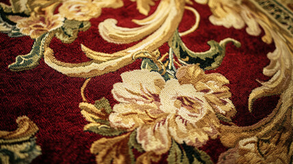 Baroque patterns on rugs and carpets