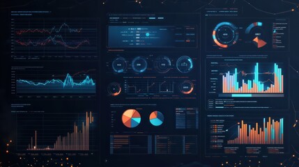 Poster - sales performance dashboard: illustrate roi from sales strategies with an image showcasing revenue g