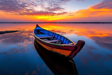 Peaceful moments of stillness captured in a photo, focusing on the calm and quiet of early morning scenes