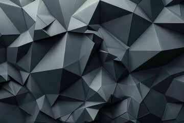 Poster - A black and white image of a jagged, angular pattern