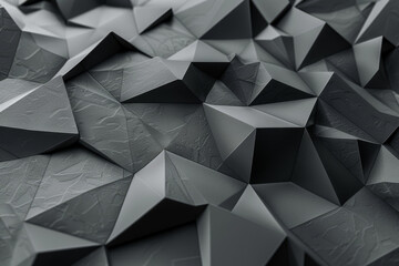 Poster - A black and white image of a rocky surface with sharp angles and jagged edges