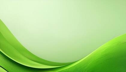 Wall Mural - banner with organic green wave background copy space minimalist design generative ai