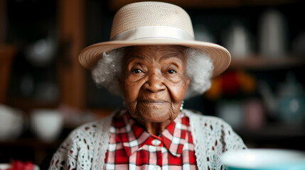 Sticker - Elderly Hosting Tea Party For Friends Elder