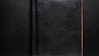 © Holly - old black cover paper book texture background page for design