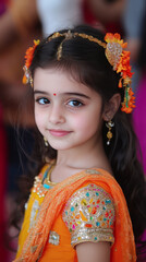 Wall Mural - Divas Ball is a Children's Day in India. children in India. Indian children in traditional outfits