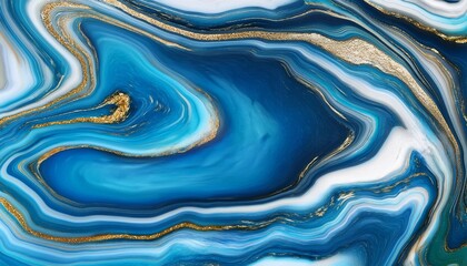 Wall Mural - texture abstract ocean with luxurious marble swirls and agate veins