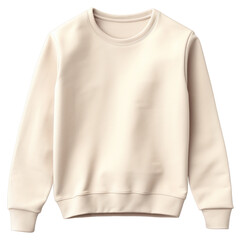 Sticker - PNG Minimalist beige crewneck sweatshirt