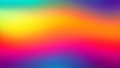 Wall Mural - colourful 80s 90s style background banner with a noisy gradient texture