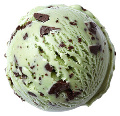 Poster - PNG Mint chocolate chip ice cream