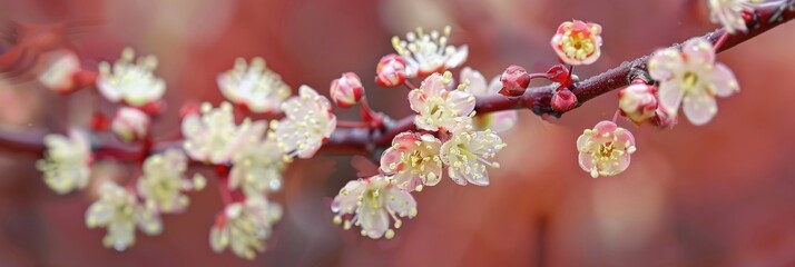 Poster - Ninebark flowers in a compact variety