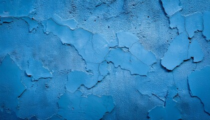 Wall Mural - old blue texture background of wall cement