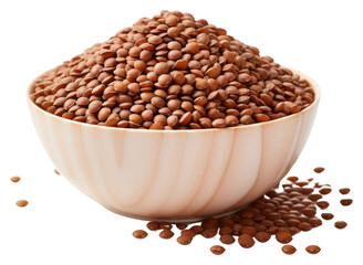 Wall Mural - PNG Lentils seeds bowl vegetable lentil.