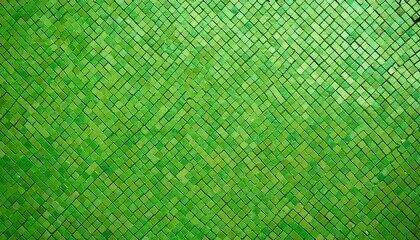 Wall Mural - green mosaic wall background texture