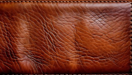 Canvas Print - old vintage brown leather background