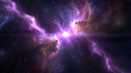 Wall Mural - Cosmic Explosion in Deep Space