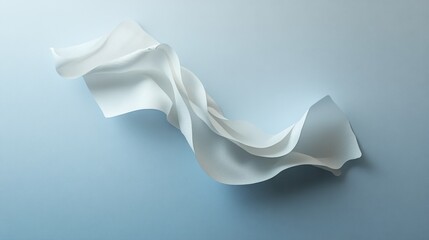 Poster - Abstract Flowing Paper Art