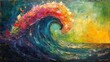 © Sandu - Abstract Ocean Wave Painting