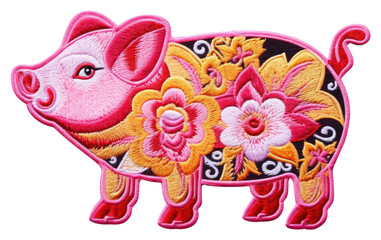 Wall Mural - PNG Piggy bank pattern mammal animal.