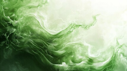 Sticker - Abstract Green Smoke Background