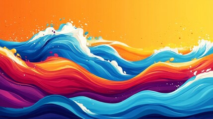 Canvas Print - Abstract Wave Art