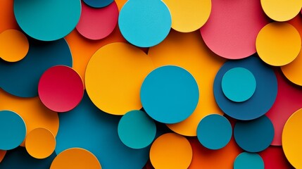 Wall Mural - Colorful Abstract Circles